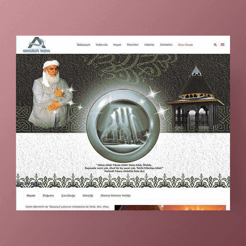 Abdullah Baba persönliche Website